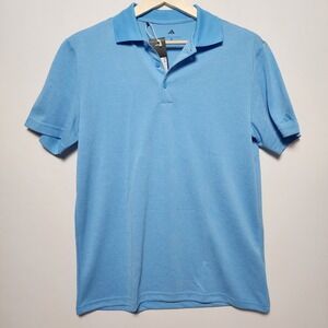 Adidas Light-blue Short Sleeve Polo Shirt Medium